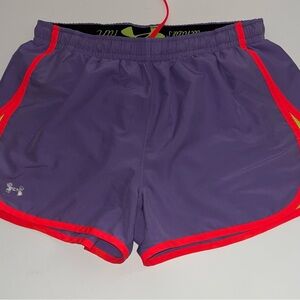Under Armour Women's Purple and Red Shorts